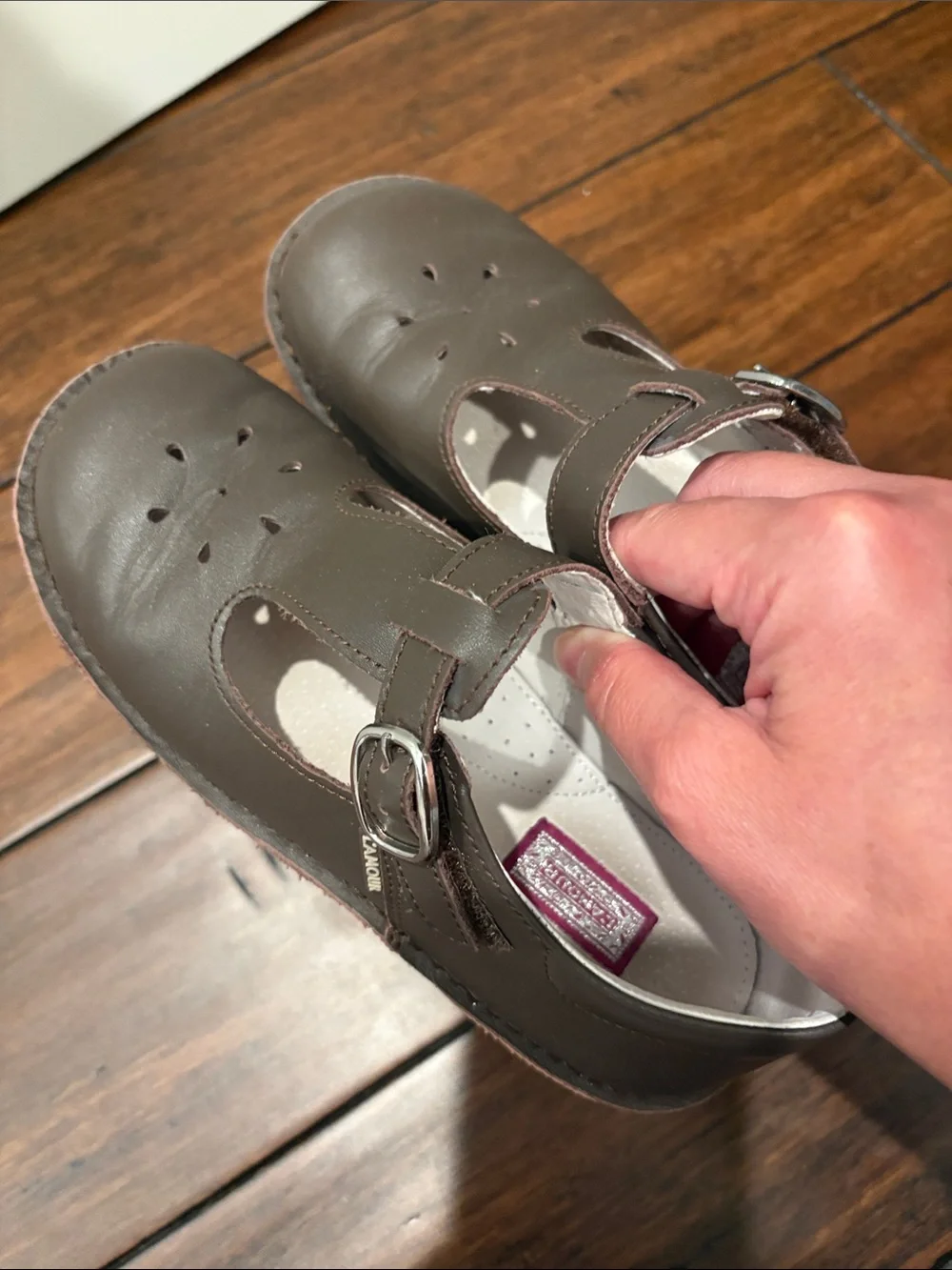 Lamour Brown T-Strap Mary Jane Shoes Youth4